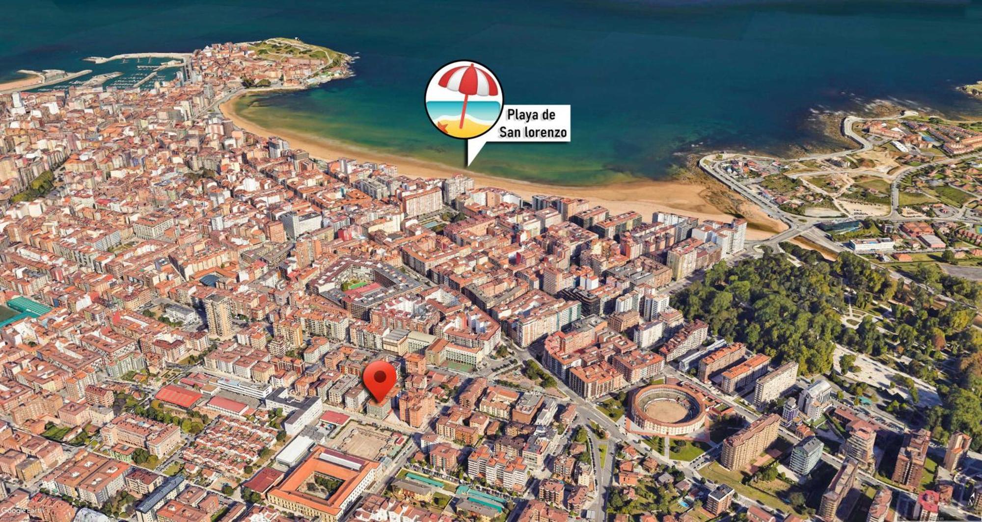 Espacio Moderno En Gijon Playa Gijón Exterior foto